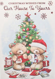 From Our House To Your House Christmas - Bears With Cards