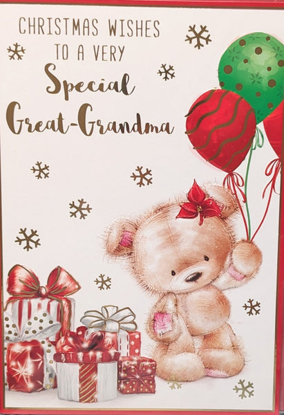 Great Grandma Christmas - Cute Balloons Special