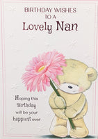 Nan Birthday - Cute Pink Flower Lovely