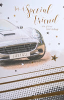 Friend Birthday - Grey Car