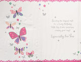 13 Girl Birthday - Butterflies Happy