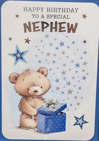 Nephew Birthday - Cute Dark Blue Box