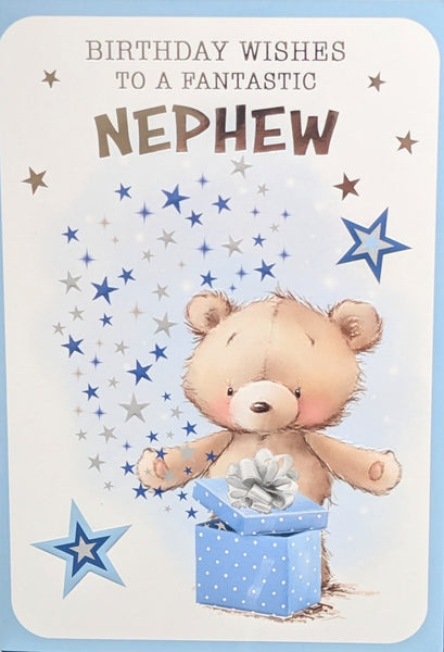 Nephew Birthday - Cute Light Blue Box