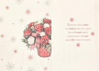 Thinking Of You Christmas - Flowers On Left