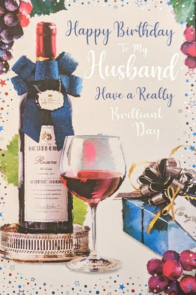 Husband Birthday - Red Wine & Gifts