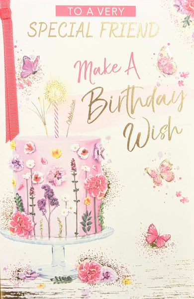 Friend Birthday - Cake & Butterflies