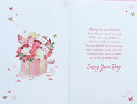 Open Female Birthday - Traditional Pink Box & Flowers