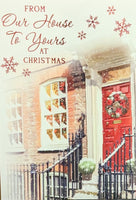 From Our House To Yours Christmas - Red Door & Steps
