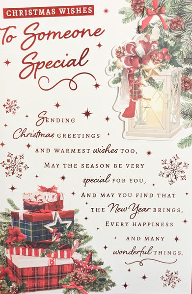 Someone special Christmas - Lantern & Words
