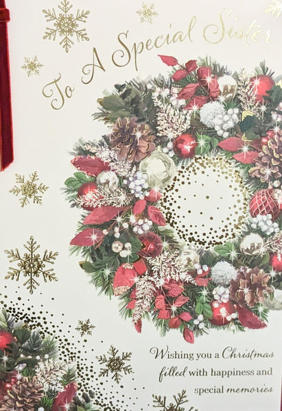 Sister Christmas - Large Traditional Wreath