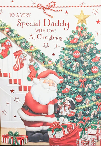 Daddy Christmas - Large Santa & Tree
