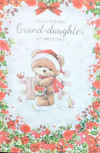 Granddaughter Christmas - Cute Flower Basket