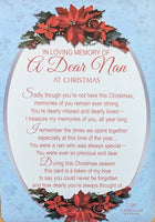 Nan Christmas Grave Card