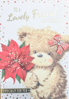 Friend Christmas - Large Cute Red Flower