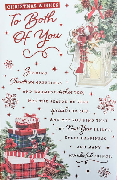 To Both Of You Christmas - Traditional Lantern & Words