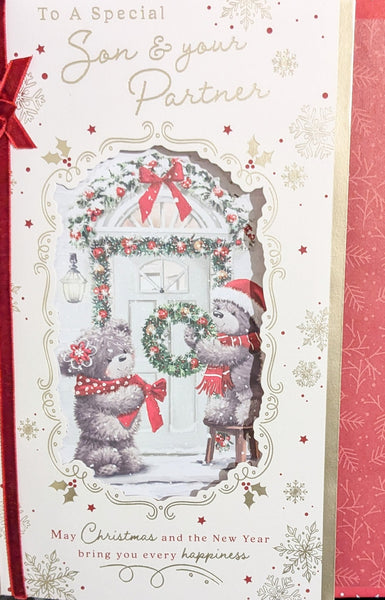 Son and Partner Christmas - Large Cute Door