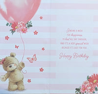 Open Female Birthday - Slim Cute Balloon & Butterflies