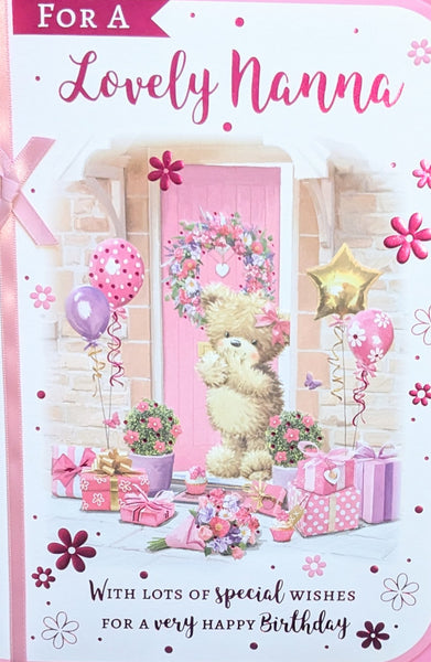 Nanna Birthday- Large Cute Pink Door