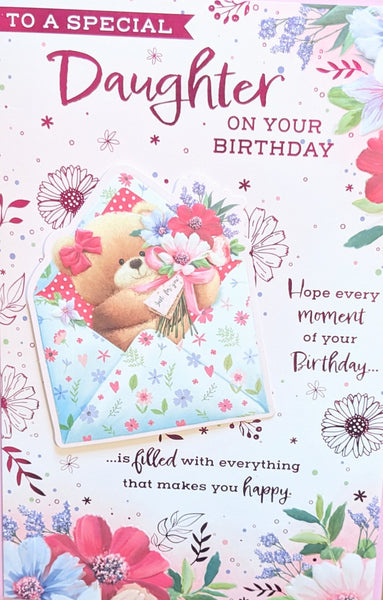 Daughter Birthday - Large 8 page Cute Envelope