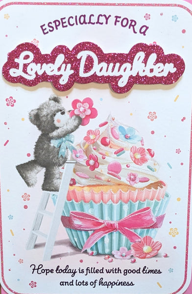 Daughter Birthday - Cute Bear Decorating Cake