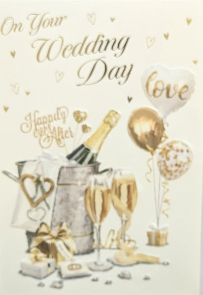 Wedding Day - Champagne & Love Balloon