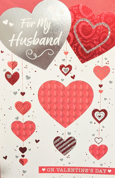 Valentines Husband - Traditional Hearts