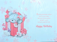 Open Female Birthday - Cute Bear In Pink Box