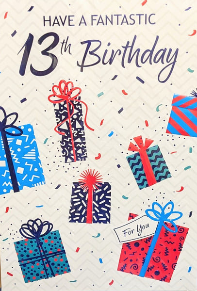 13 Boy Birthday - Gift Boxes