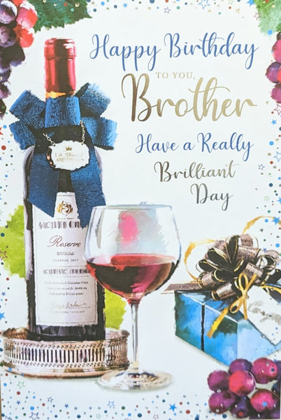 Brother Birthday - Red Wine & Gifts