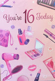 16 Girl Birthday - Make Up Pink