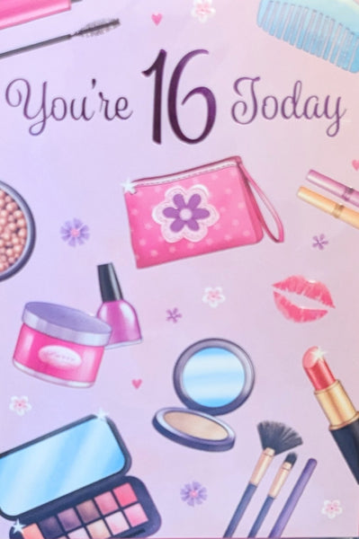 16 Girl Birthday - Make Up Lilac