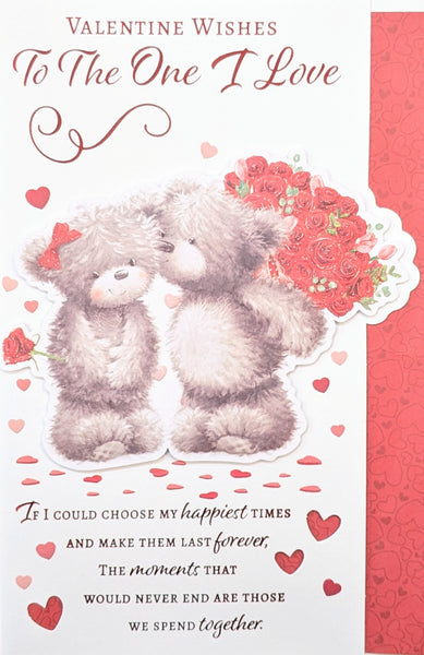 Valentine's One I Love - Cute Bears Kissing