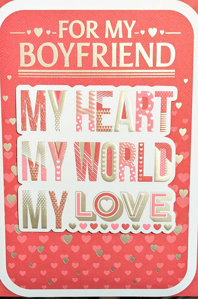 Valentines Boyfriend - Large Traditional My Heart