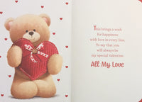 Valentine's One I Love - Large Cute Bear Holding Heart