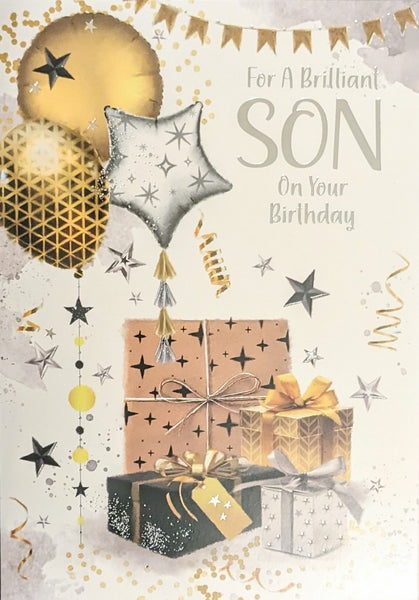 Son  Birthday - Large Traditional Boxes & Balloons