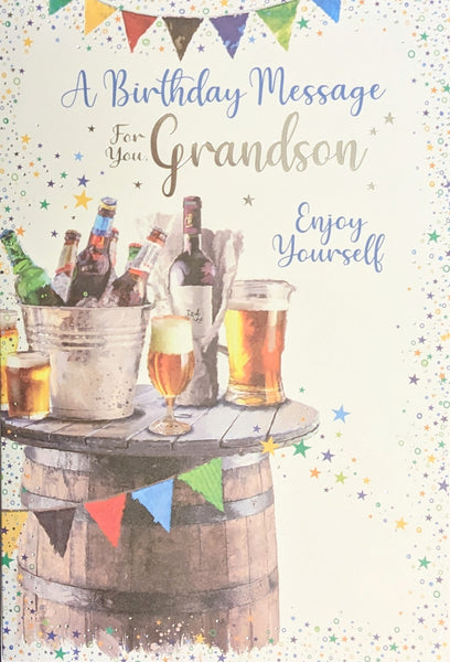 Grandson Birthday - Beers On Barrel