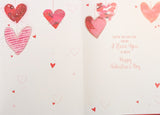 Valentines Husband - Large Red & Silver Hearts