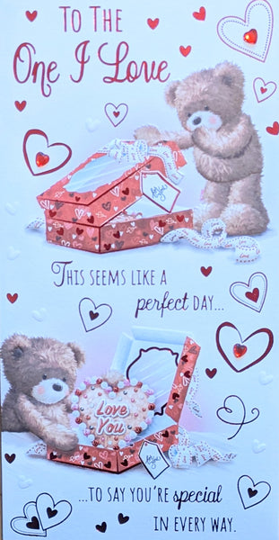 Valentines One I Love - Slim Cute Cookie