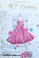 40 Birthday Female - Hot Pink Dress
