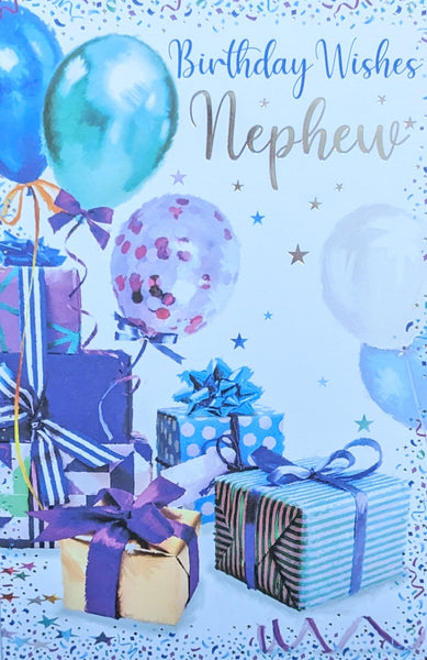 Nephew Birthday - Gift Boxes & Balloons
