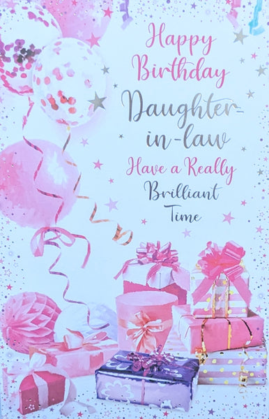 Daughter In Law Birthday - Gift Boxes & Balloons
