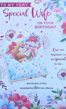 Wife Birthday - Large 8 Page Cute Envelope