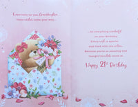 Granddaughter 21 Birthday - Large 8 Page Cute Envelope