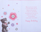 Wife Birthday - Large 8 Page Cute Flower