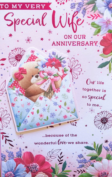 Wife Anniversary - Large 8 Page Cute Envelope