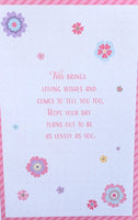 Sister Birthday - Large 8 page Cute Flower