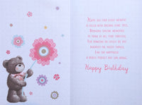 Granddaughter Birthday - Large 8 page Cute Flower