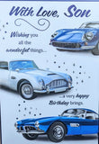Son Birthday - Blue Cars
