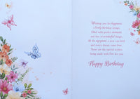 Sister Birthday - Large Butterflies & Flowers