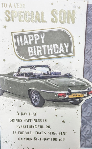 Son Birthday - Silver Car
